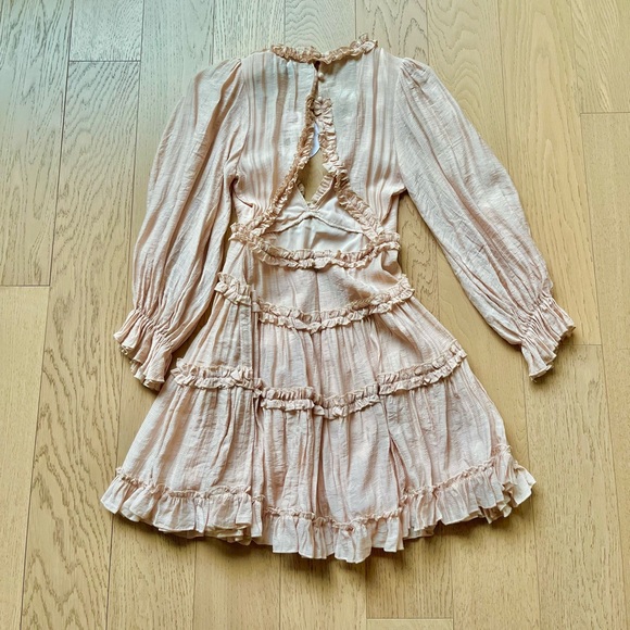 Princess Polly Pink Ruffled Mini Dress - Size 2 - Picture 4 of 8